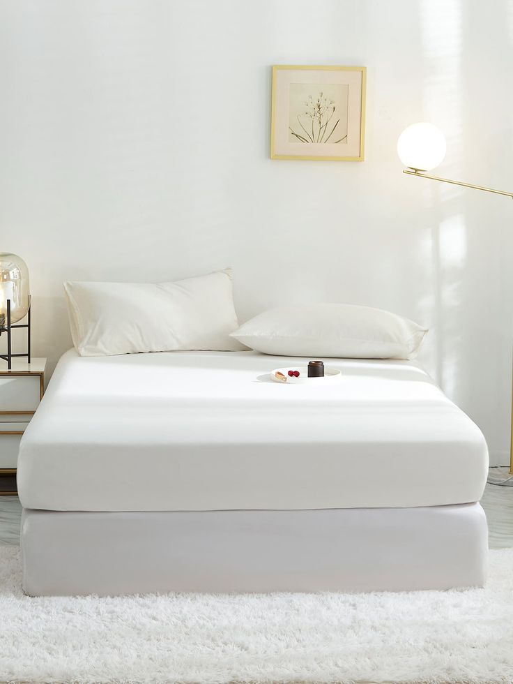 Off White Solid – Fitted Sheet
