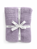 3-Piece Cotton Towel Set – Purple