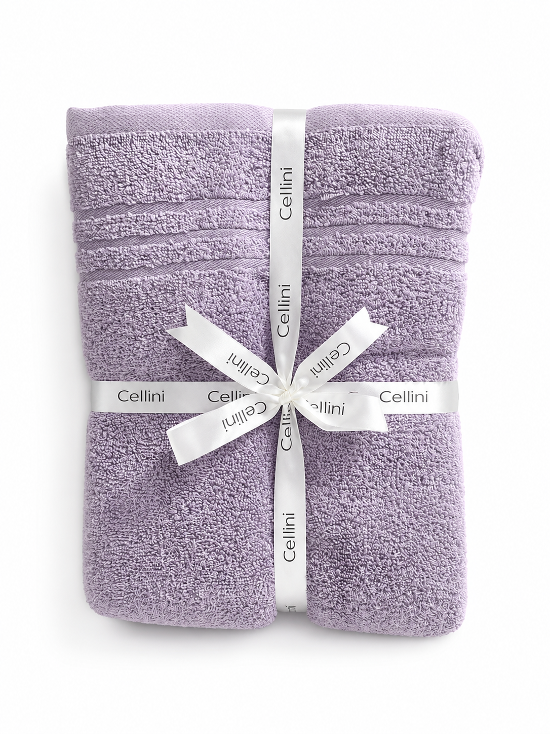 3-Piece Cotton Towel Set – Purple