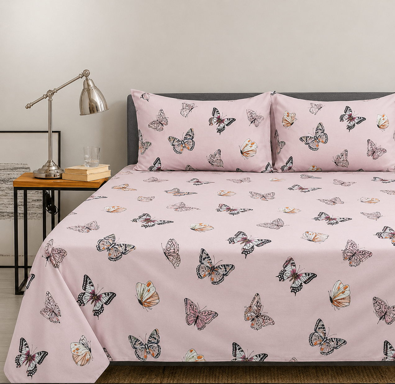 Butterfly Bliss- Complete bedsheet