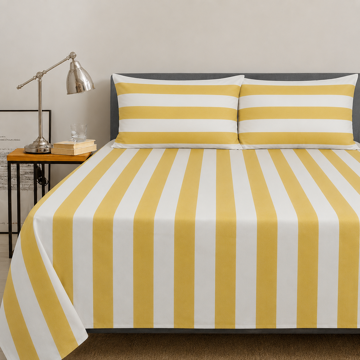 Yellow Stripe – Fitted sheet