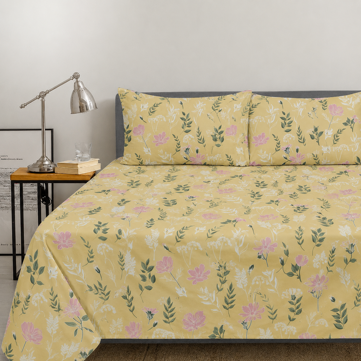 Golden Bloom – Complete bedsheet