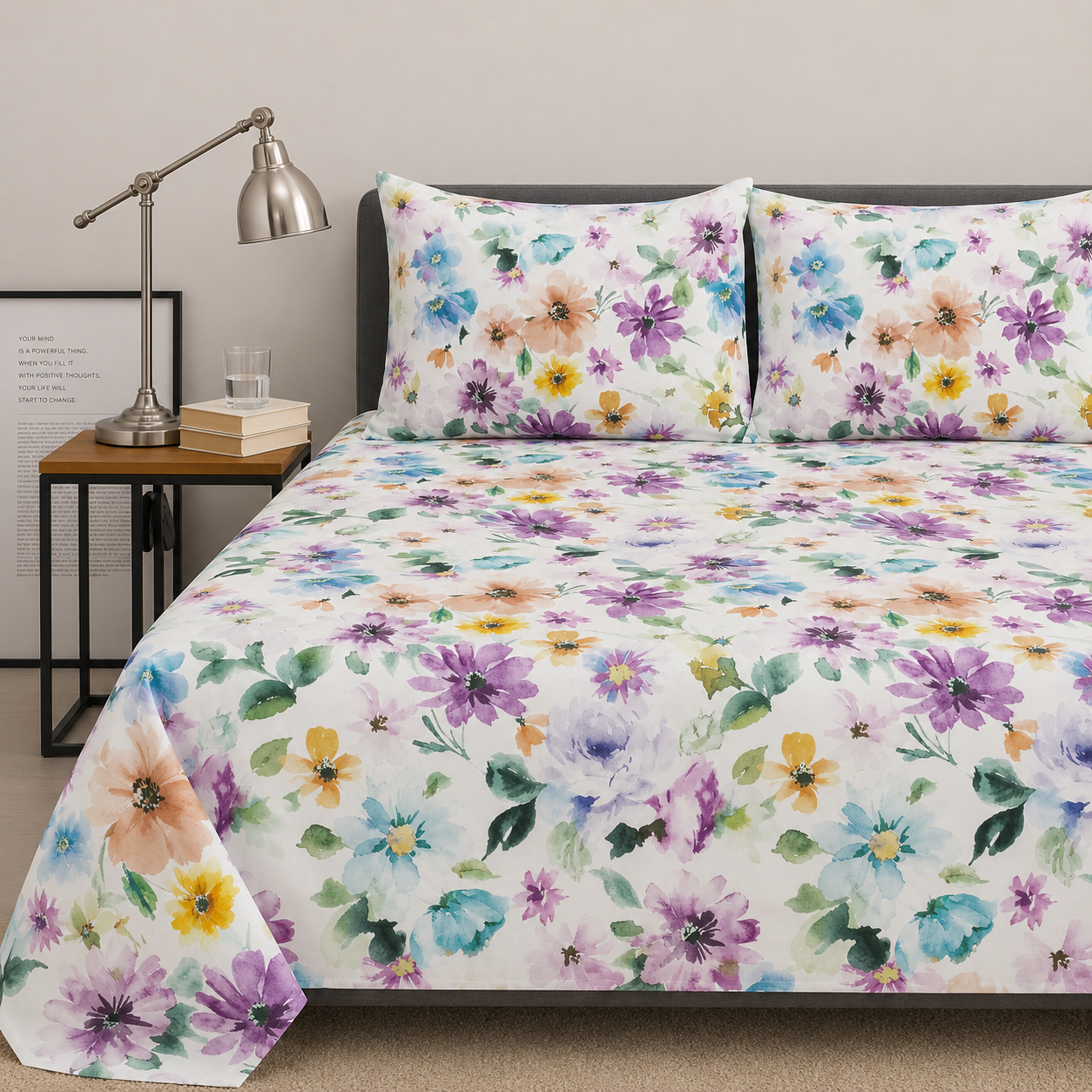 Floral Mist – Fitted Sheet