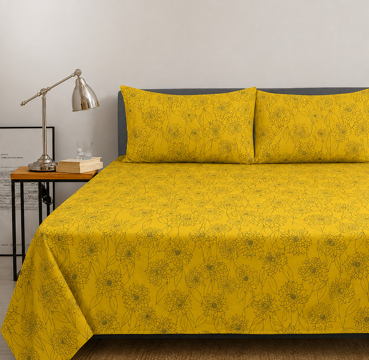 Sunshine Floral - Complete bedsheet