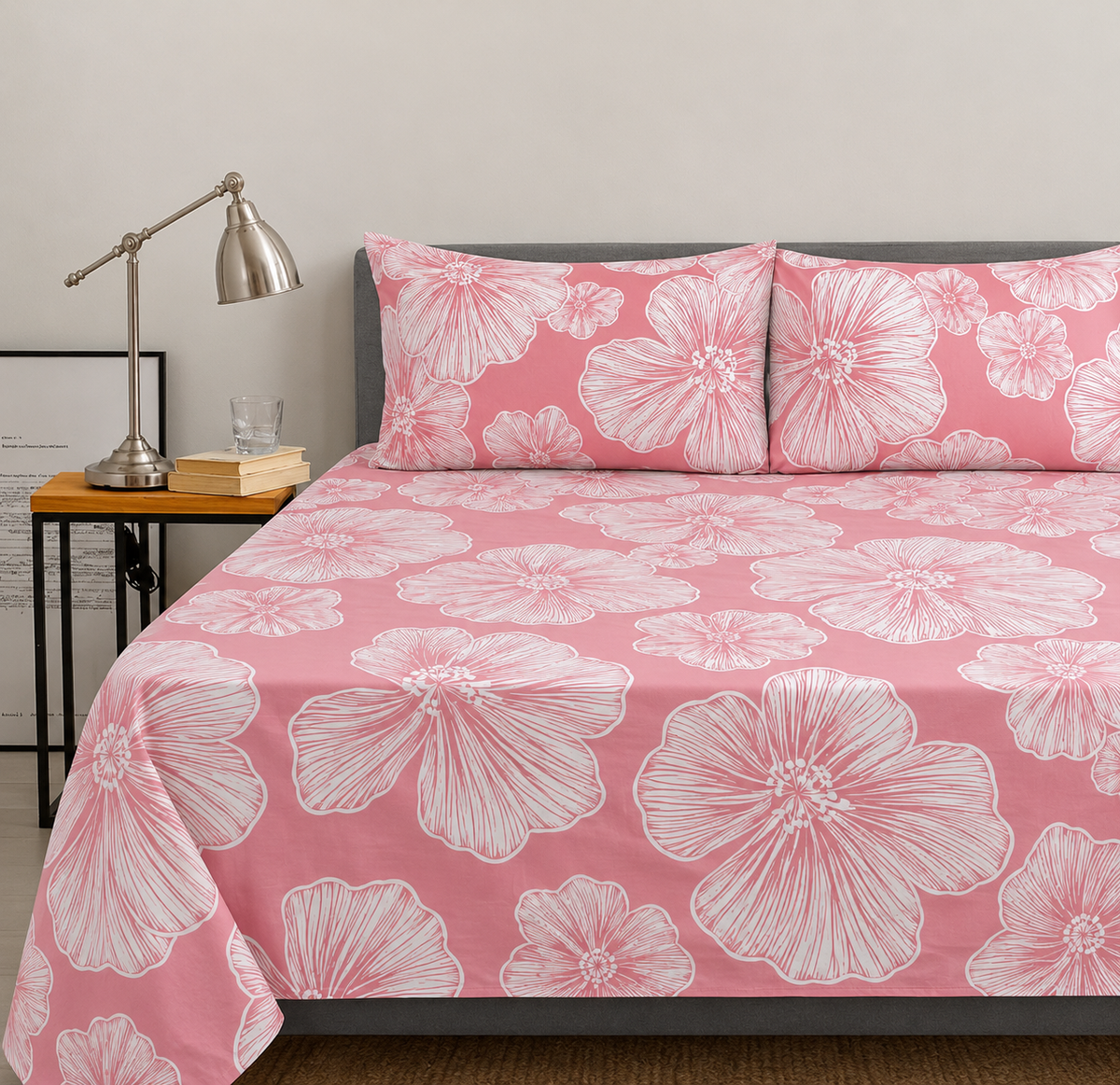 Blush Bloom - Complete bedsheet