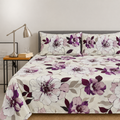 Purple Blossom Garden - Complete bedsheet