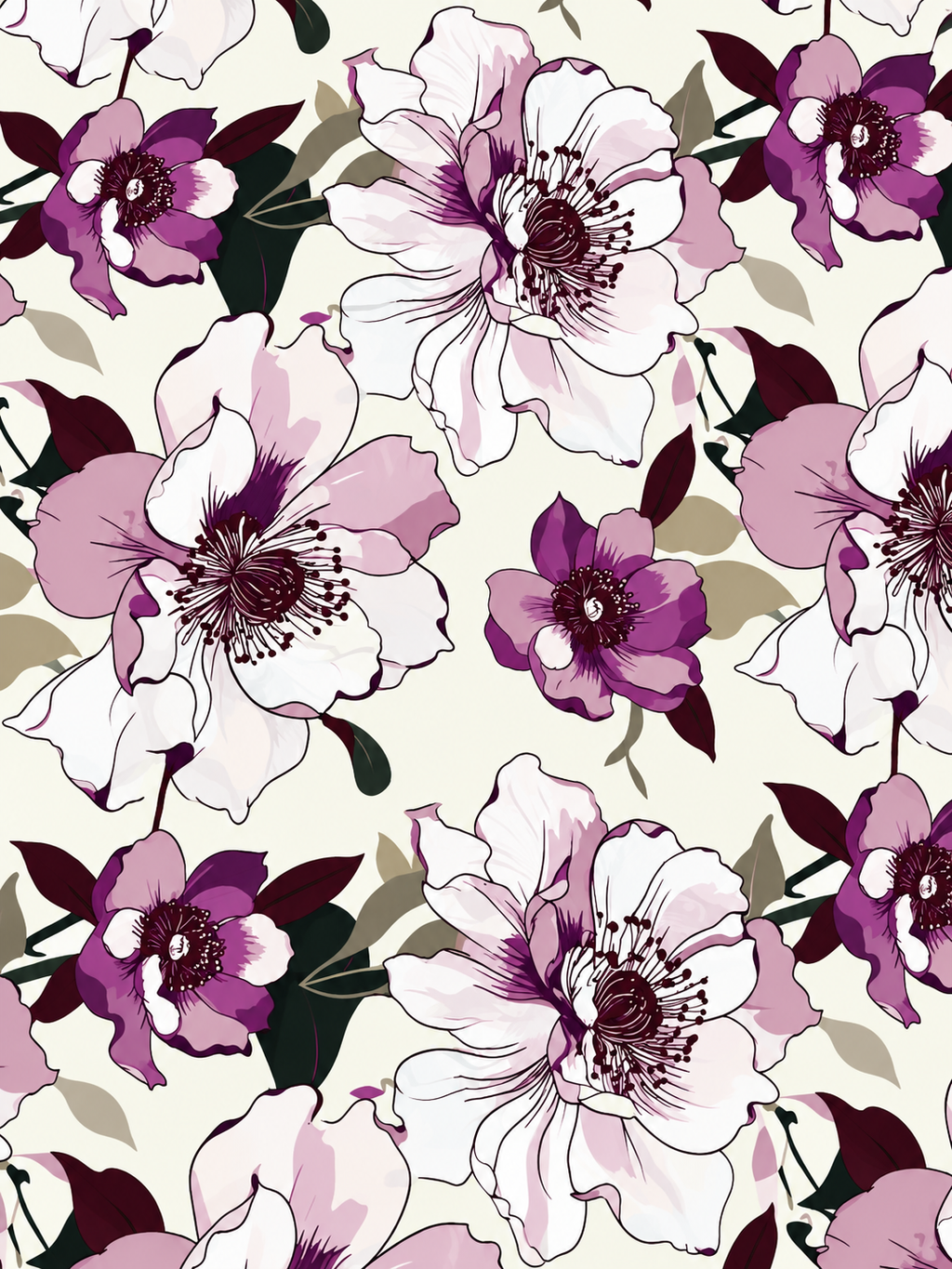 Purple Blossom Garden - Complete bedsheet