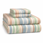 Coastal Pastel Stripes – Fitted sheet - Image 2