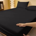 Black Solid - Complete bedsheet