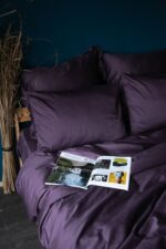 Purple solid - Complete bedsheet