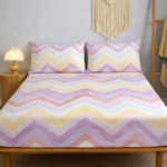 Pastel Sunrise Chevron - Complete bedsheet
