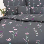 Midnight Blossom Garden – Complete bedsheet