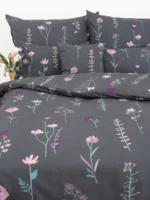 Midnight Blossom Garden – Complete bedsheet