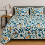 Azure Flora – Fitted sheet